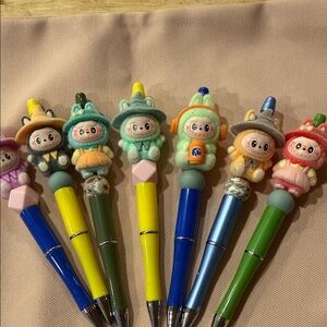 Colorful LABUBU Character Pens Set.